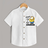 Oops! I Did It Again Personalized Shirt - WHITE - 0 - 6 Months Old (Chest 23")