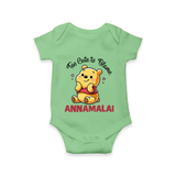 Too Cute To Blame Personalized Romper - GREEN - New Born (Chest 14")