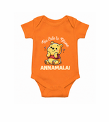 Too Cute To Blame Personalized Romper - ORANGE - New Born (Chest 14")