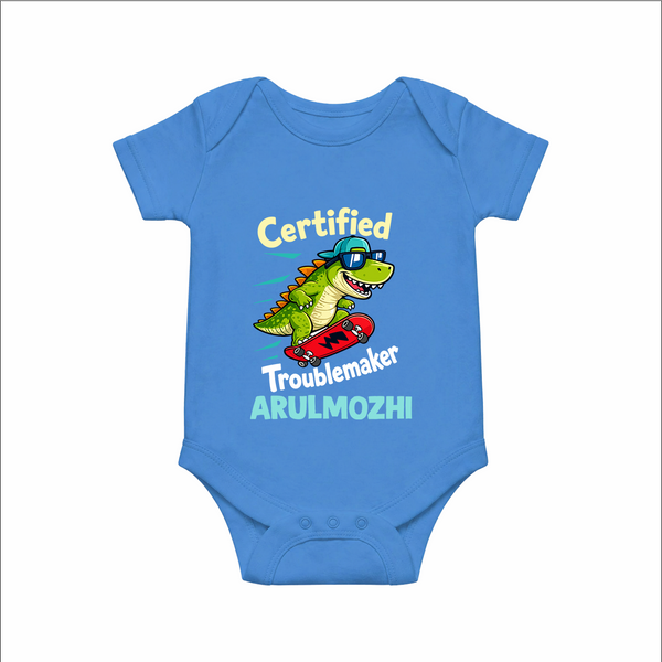 Certified Troublemaker Personalized Romper