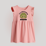 I'm Introverting Personalized Baby Frock - BABY PINK - 0 - 3 Months Old (Chest 17")