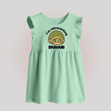 I'm Introverting Personalized Baby Frock - MINT GREEN - 0 - 3 Months Old (Chest 17")