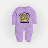 I'm Introverting Personalized Full Body Suit - LILAC - New Born (Chest 7.5")