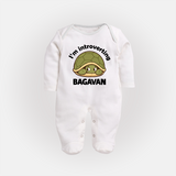 I'm Introverting Personalized Full Body Suit - WHITE - New Born (Chest 7.5")