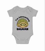 I'm Introverting Personalized Romper - GREY - New Born (Chest 14")
