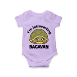 I'm Introverting Personalized Romper - LILAC - New Born (Chest 14")