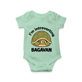 I'm Introverting Personalized Romper - MINT GREEN - New Born (Chest 14")