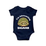 I'm Introverting Personalized Romper - NAVY BLUE - New Born (Chest 14")