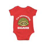 I'm Introverting Personalized Romper - RED - New Born (Chest 14")