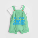 I'm The Chaos Personalized Dungaree - GREEN - 0 - 5 Months Old (Chest 18")