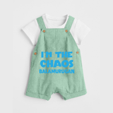 I'm The Chaos Personalized Dungaree - MINT GREEN - 0 - 5 Months Old (Chest 18")