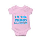 I'm The Chaos Personalized Romper - BABY PINK - New Born (Chest 14")