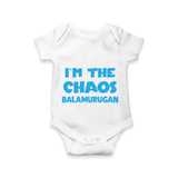 I'm The Chaos Personalized Romper - WHITE - New Born (Chest 14")