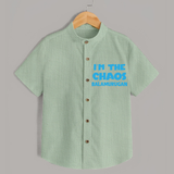 I'm The Chaos Personalized Shirt - MINT GREEN - 0 - 6 Months Old (Chest 23")