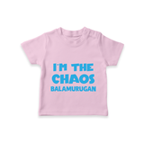 I'm The Chaos Personalized TShirt - BABY PINK - 0-5 Months Old (Chest 17")