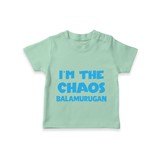 I'm The Chaos Personalized TShirt - MINT GREEN - 0-5 Months Old (Chest 17")