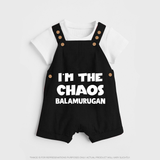 I'm The Chaos Personalized Dungaree - BLACK - 0 - 5 Months Old (Chest 18")