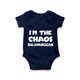 I'm The Chaos Personalized Romper - NAVY BLUE - New Born (Chest 14")