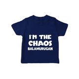 I'm The Chaos Personalized TShirt - NAVY BLUE - 0-5 Months Old (Chest 17")