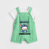 Perfectly Imperfect Personalized Dungaree - GREEN - 0 - 5 Months Old (Chest 18")