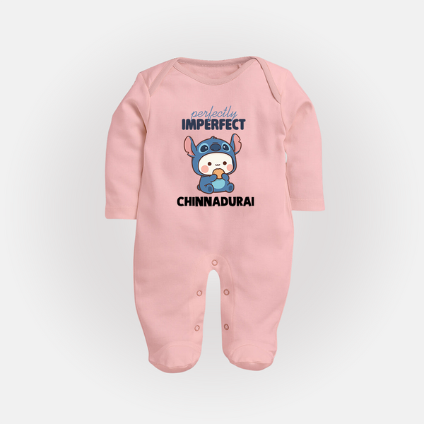 Perfectly Imperfect Personalized Full Body Suit - BABY PINK - New Born (Chest 7.5")