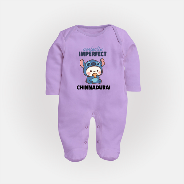 Perfectly Imperfect Personalized Full Body Suit - LILAC - New Born (Chest 7.5")