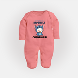 Perfectly Imperfect Personalized Full Body Suit - PEACH - New Born (Chest 7.5")