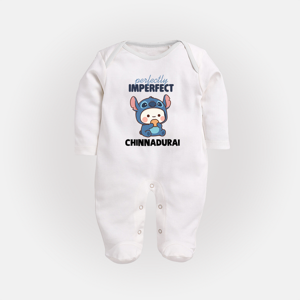 Perfectly Imperfect Personalized Full Body Suit - WHITE - New Born (Chest 7.5")