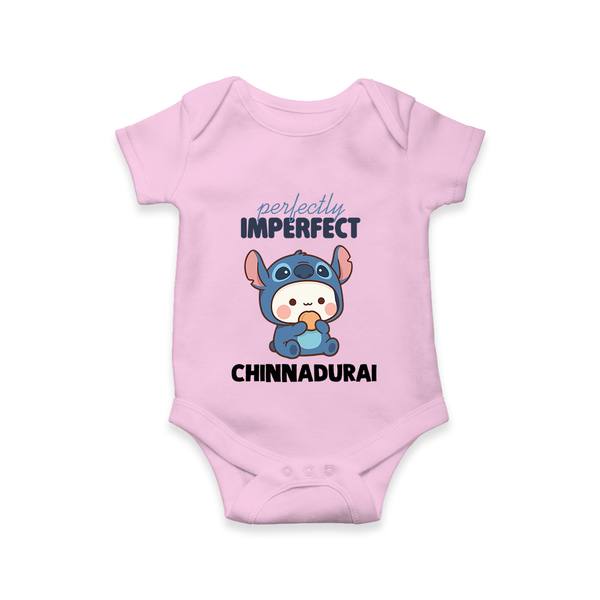 Perfectly Imperfect Personalized Romper - BABY PINK - New Born (Chest 14")