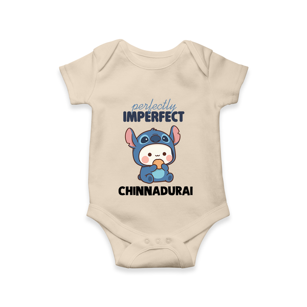 Perfectly Imperfect Personalized Romper - IVORY - New Born (Chest 14")
