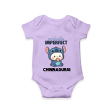 Perfectly Imperfect Personalized Romper - LILAC - New Born (Chest 14")