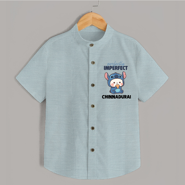 Perfectly Imperfect Personalized Shirt - ARCTIC BLUE - 0 - 6 Months Old (Chest 23")
