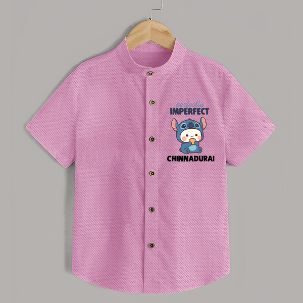 Perfectly Imperfect Personalized Shirt - BABY PINK - 0 - 6 Months Old (Chest 23")