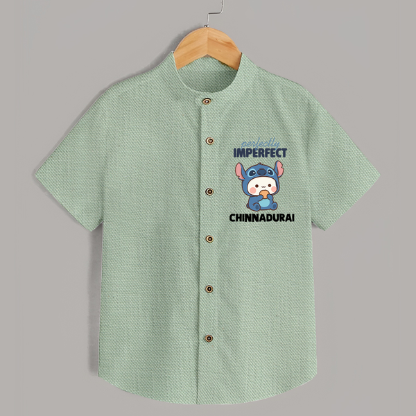 Perfectly Imperfect Personalized Shirt - MINT GREEN - 0 - 6 Months Old (Chest 23")