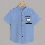 Perfectly Imperfect Personalized Shirt - SKY BLUE - 0 - 6 Months Old (Chest 23")