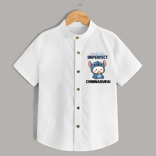 Perfectly Imperfect Personalized Shirt - WHITE - 0 - 6 Months Old (Chest 23")