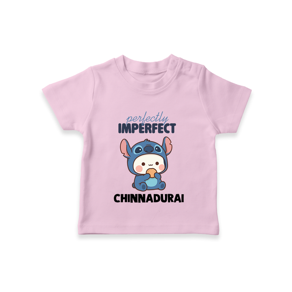 Perfectly Imperfect Personalized TShirt - BABY PINK - 0-5 Months Old (Chest 17")