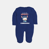 Perfectly Imperfect Personalized Full Body Suit - NAVY BLUE - New Born (Chest 7.5")