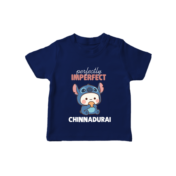 Perfectly Imperfect Personalized TShirt - NAVY BLUE - 0-5 Months Old (Chest 17")