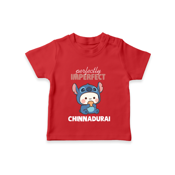 Perfectly Imperfect Personalized TShirt - RED - 0-5 Months Old (Chest 17")