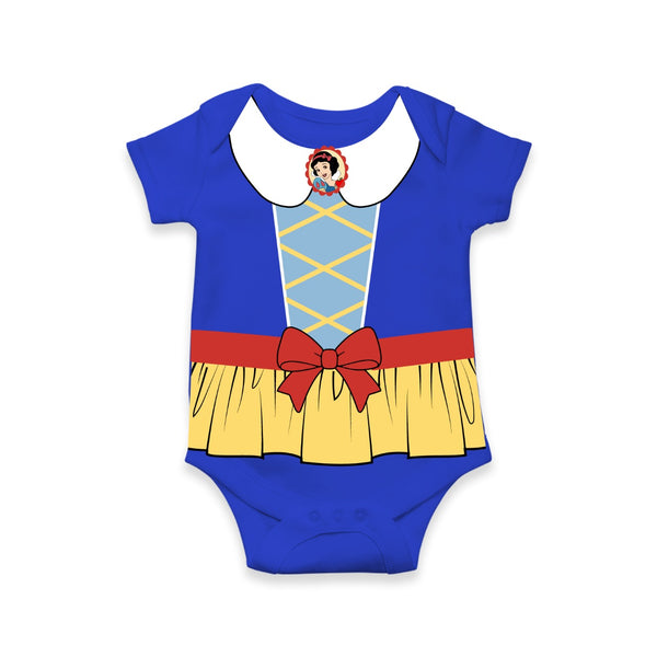 Silver Snow Baby Romper | Princess Themed Costume Onesie for Baby Girls