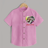 Happy Family Shirt | Personalized Family Shirt for Kids - BABY PINK - 0 - 6 Months Old (Chest 23")