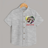 Happy Family Shirt | Personalized Family Shirt for Kids - GREY - 0 - 6 Months Old (Chest 23")