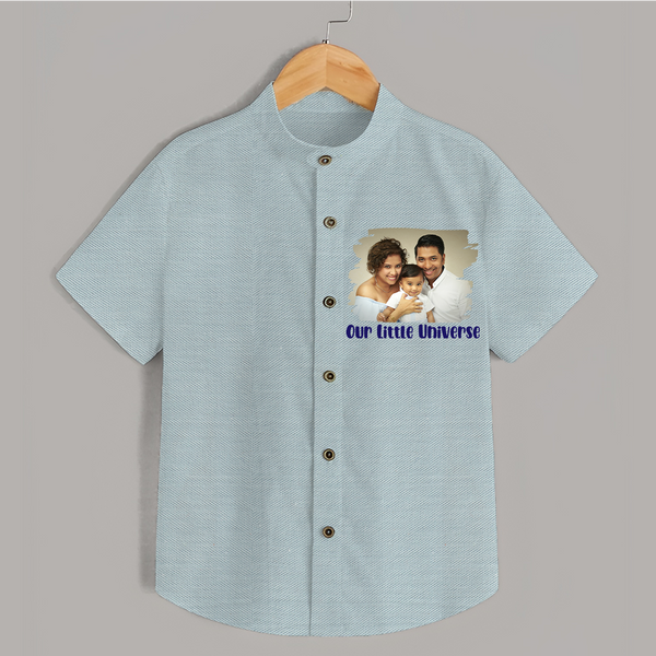 Our Little Universe Shirt | Custom Family Shirt Celebrating Your Little World - ARCTIC BLUE - 0 - 6 Months Old (Chest 23")