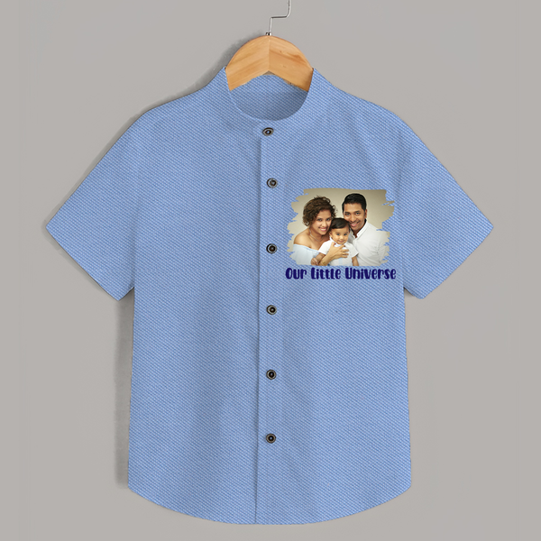 Our Little Universe Shirt | Custom Family Shirt Celebrating Your Little World - SKY BLUE - 0 - 6 Months Old (Chest 23")