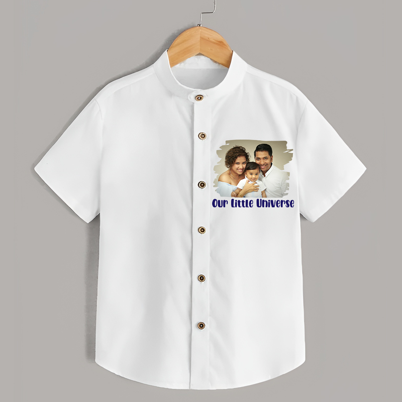 Our Little Universe Shirt | Custom Family Shirt Celebrating Your Little World - WHITE - 0 - 6 Months Old (Chest 23")