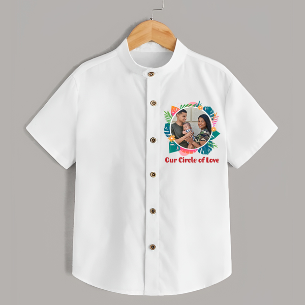 Our Circle of Love Shirt | Personalized Family Shirt for Bonded Families - WHITE - 0 - 6 Months Old (Chest 23")
