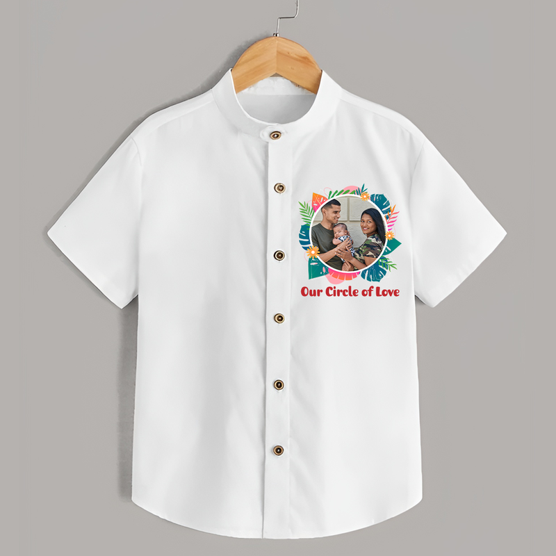 Our Circle of Love Shirt | Personalized Family Shirt for Bonded Families - WHITE - 0 - 6 Months Old (Chest 23")
