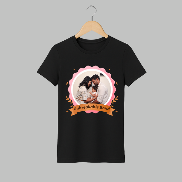 Unbreakable Bond Adult Tshirt | Personalized Family Adult Tshirt for Strong Connections - BLACK - S (Chest 19")