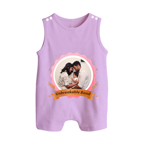 Unbreakable Bond Romper suit/Sleeveless Romper | Personalized Family Romper suit/Sleeveless Romper for Strong Connections - LILAC - 0 - 5 Months Old (Chest 18")